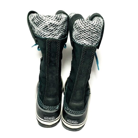 Sorel Joan Of Arctic Knit Waterproof Snow Boots Women Size 6.5 - Picture 4 of 9